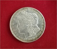 1921 D Morgan Dollar XF