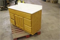 SINGLE SINK VANITY TOP WITH CABINET, APPROX