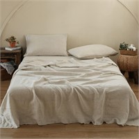 $172 Simple&Opulence 100% Washed Linen, Queen