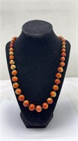 Apple Coral Necklace