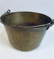 SMALL ANTIQUE BRASS PAIL