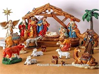 Barydat Nativity Set, 7 Inch Scale, Resin Figures,