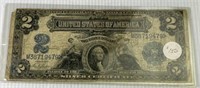 1899 US of America 2 Dollar Silver Certificate