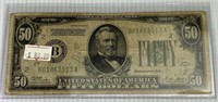 1928 A Fifty Dollars Federal Reserve Note