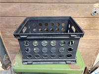 Black Plastic Crate