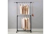 Style Selections Garment rack Chrome,Black Steel