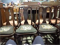 SET OF 8 Q ANNE STYLE DINING CHAIRS