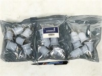 3 bags (18pc total) E12 to E26 bulb base adapter