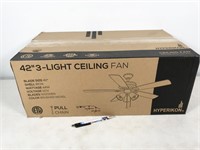 1 fan, Hyperikon 44W 42" ceiling fan with 3