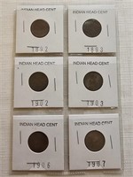 6 Indian Head Cents