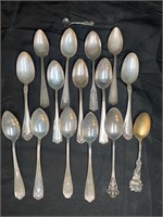 16 Various Sterling Silver Spoons