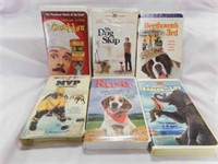 (6) VHS Tapes Rusty & My Dog Skip & Mouse Hunt