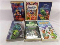 (6) VHS Tapes Buzz Lightyear of Star Command