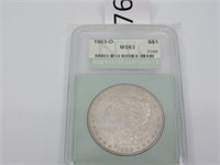 1903-O Silver Morgan Dollar Graded MS 63