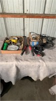 Drill, pruners, timing light, extension cord,