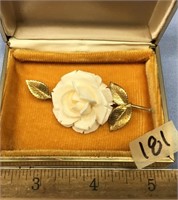 Approx. 2 1/2" long delicately carved white ivory