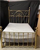 Full Brass Bed with Boxspring/mattress