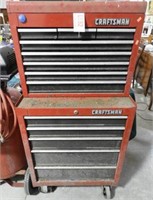 Lot #592 - Craftsman shop tool box full of tools