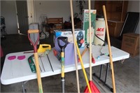 Gardening /Yard Tool Lot: Rakes, Shovels, More