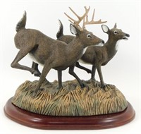 * Deer Statue Summer Flight Stag by Bob Travers