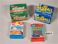 (4) 1980s & 90s Fleer Baseball Sets