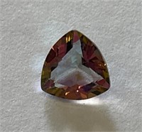 Mystic Rainbow Topaz Trillion Cut Gemstone
