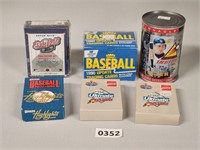 6 Baseball Card Packs/Sets