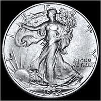 1938 Walking Liberty Half Dollar CLOSELY UNC