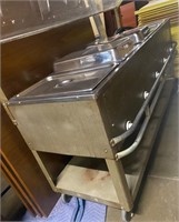 Mobile Commercial Hot Bar 5 steam well tables