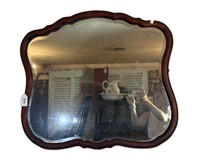 Antique Bevel Glass Dresser Mirror