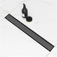 SaniteModar Shower Drain Black 24 inch