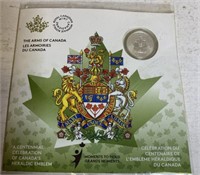Arms of Canada  $5 coin