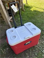 COLEMAN COOLER ON WHEELS