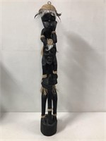 HANDCARVED TALL  WOODEN STATUE