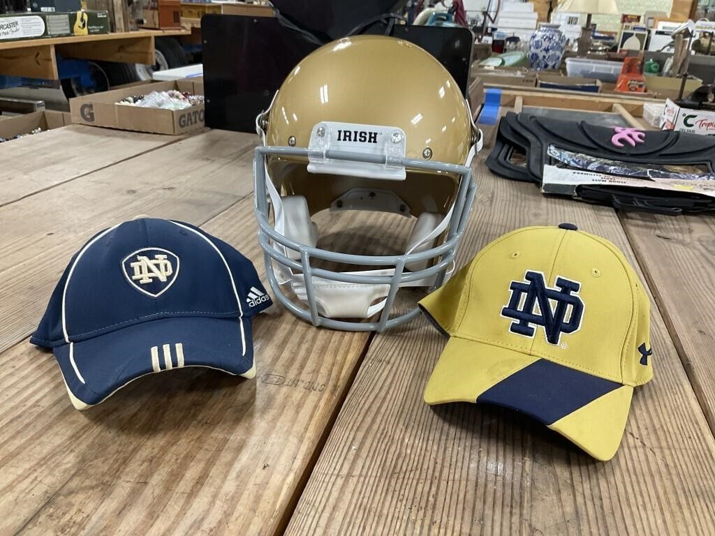 New Notre Dame Helmet and Hats