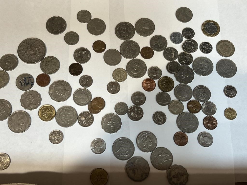 Coin Collection Foreign Vintage Coins
