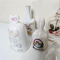 Glass Porcelain Ceramic Bells HUGE Lot