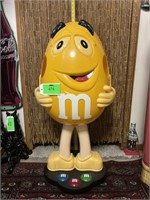 Peanut M&M display. 41 x 20.  Plastic