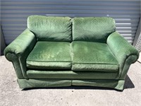 Green & Yellow upholstered loveseat 
Has some
