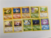 Lot Of 10 Vintage Pokemon Common Cards