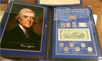 Thomas Jefferson Collection- Coins, Bill, Stamps