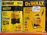 DeWalt Lot of (2 pcs) assorted DeWalt tools,