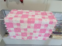 Hand made patch style quilt