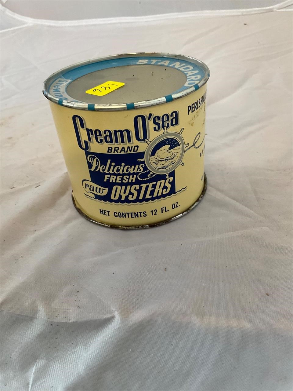Cream O' Sea Lansing Mich 12oz Oyster Can
