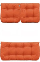 QILLOWAY OUTDOOR PATIO SEAT CUSHIONS ORANGE