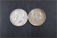 1964 & 68 KENNEDY SILVER HALF DOLLARS