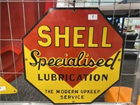 Shell Specialised Lubrication Enamel Sign 450 x