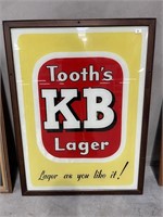 Original Tooth’s KB Lager Sign Written Pub