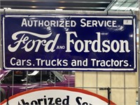Ford Authorized Service Enamel Sign 600 x 250 -