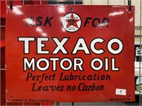Texaco Motor Oil Enamel Sign 475 x 360 - Modern